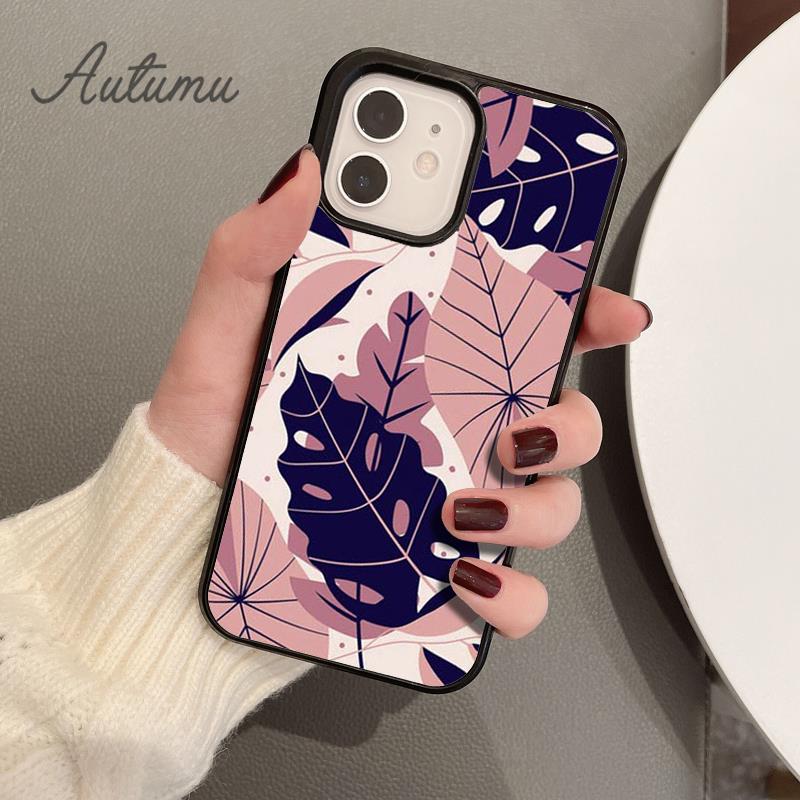 Plants Palms Jungle Phone Case for iPhone 11 12 13 14 Pro Max mini X XR XS SE 2020 6S 7 8 Plus Samsung Galaxy S21 S22 shell