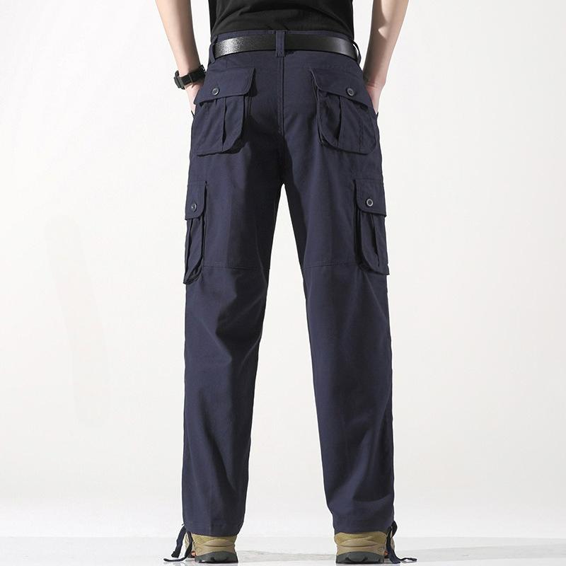Men's Casual Pants Spring Three-dimensional Pocket Straight Trousers Outdoor Multi-pocket Men's Overalls Men's Pants Overalls