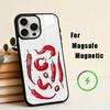 L-Love Red Chili  Phone Case For iPhone17,16,15,14,13,12,11 Plus,For Magnetic Wireless Charge Cover