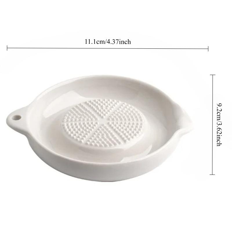 1pc NEW  white Simple Style Ceramic Burnishing Machine Portable Porcelain Carrot Ginger Grinding Household Burnishing Machine