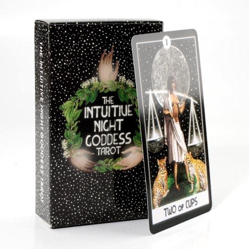 Embrace the Power of Your Intuition with the Intuitive Goddess of Night Tarot - a Beginner's Deck for Divine Guidance.