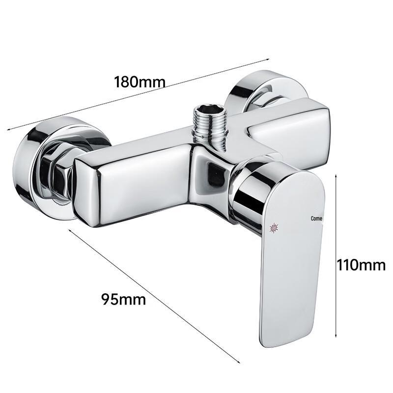 TLXT Wall-Mounted Bathtub Faucet with Shower