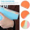 1Set A5 Index Divider Pack 5 Color Tab Dividers Extra Wide Reinforced Hole Design for 6-Ring Binders Quick Section Access