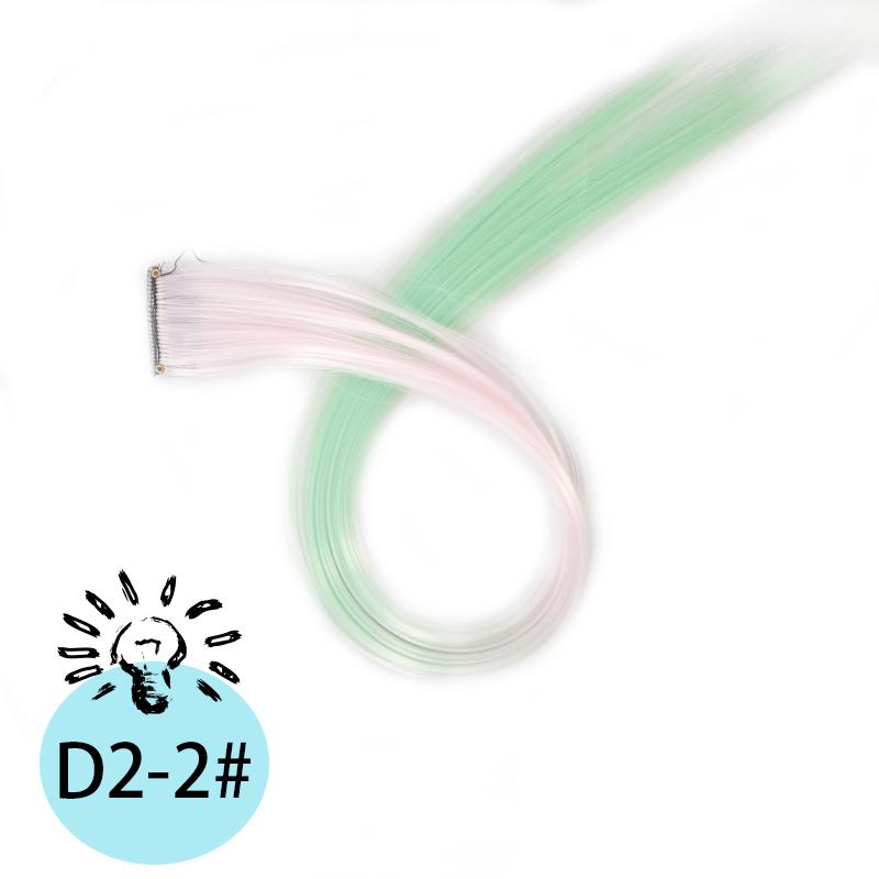 

Одна карта градиент висячие ушки краска трехцветный накладной парик BB клипса цветной парик женский синтетический парик для использования на музыкальном фестивале Хэллоуин вечеринка