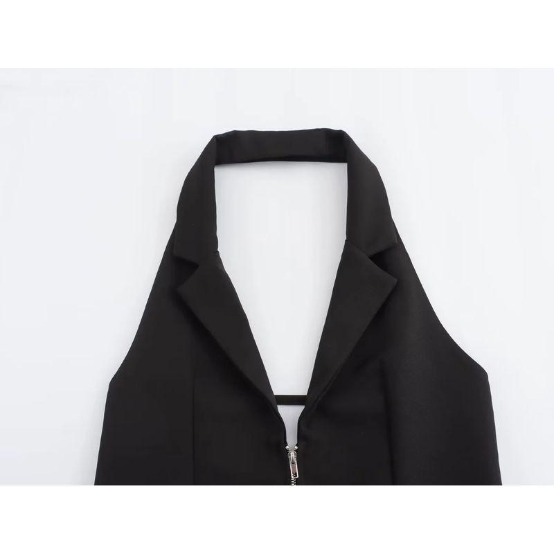 Jnleaog Summer New Women's Clothing Fashion Style Stylish Open Back Hanging Collar Tops 3508777 800