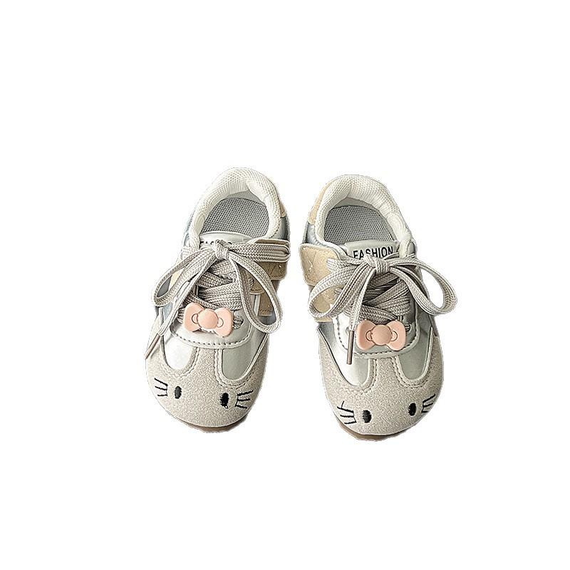 Girls shoes 2025 autumn new girls baby German training shoes cartoon casual sports shoes breathable soft sole
