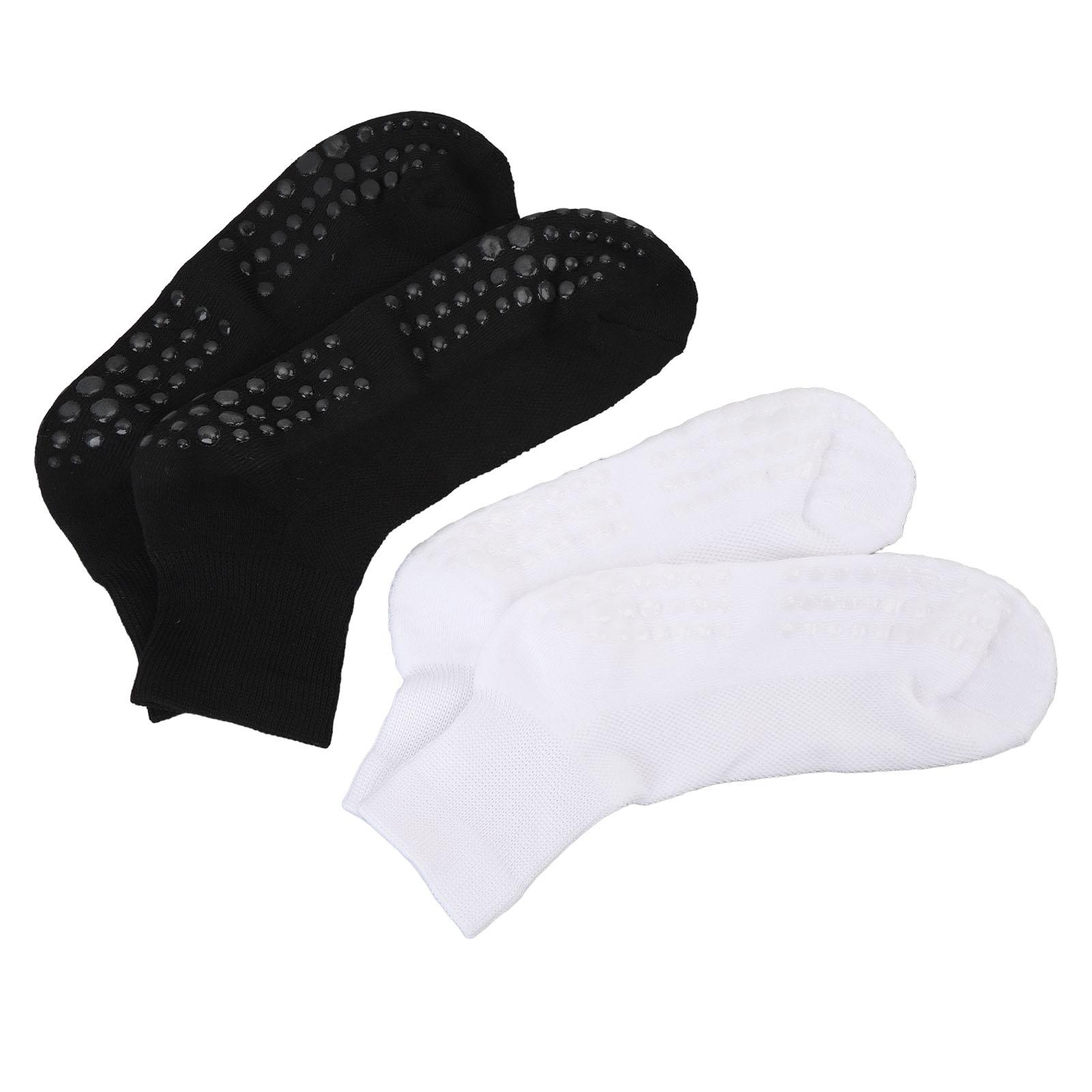 

2 пары широких носков с захватами для мужчин и женщин, не стягивающие носки, высокие эластичные носки черного и белого цвета, большие размеры S