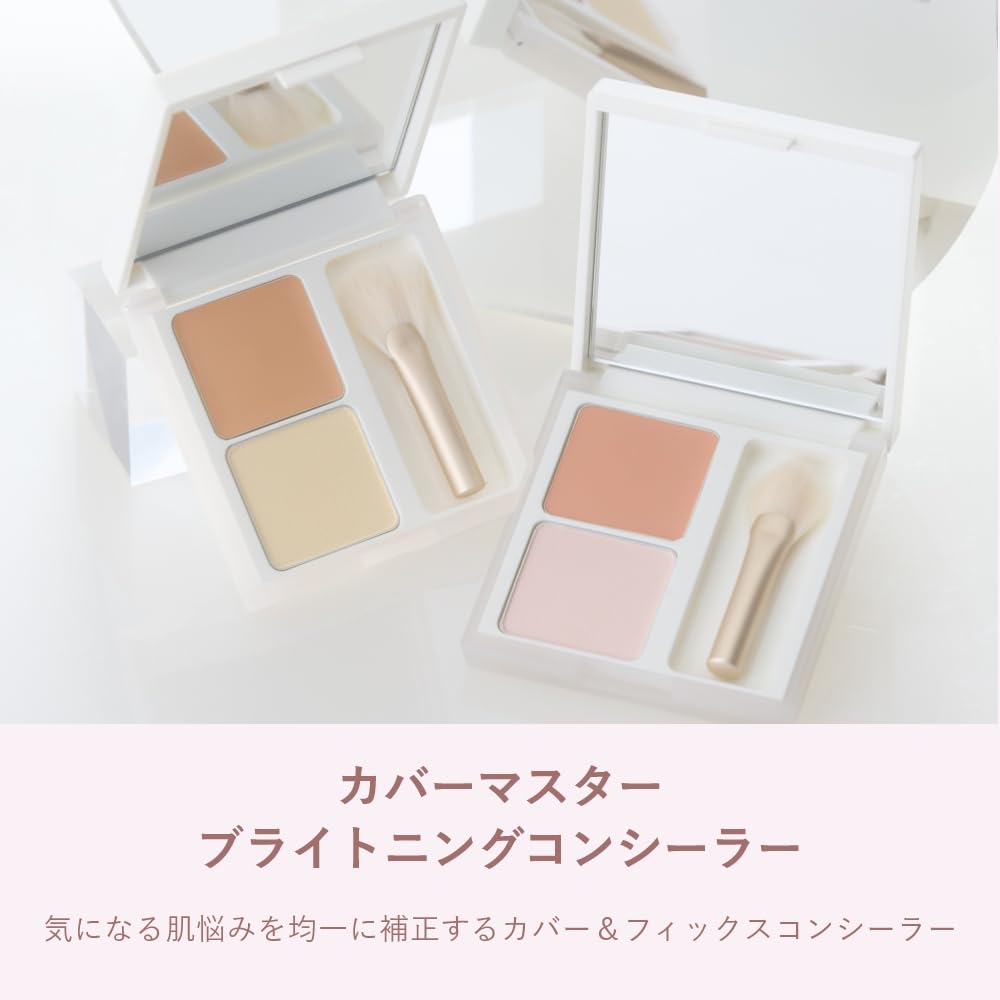 Wonjungyo Cover Master Brightening Concealer 02 Peach Palette Skin Trouble Cream Powder [Official] Yellow/Concealer