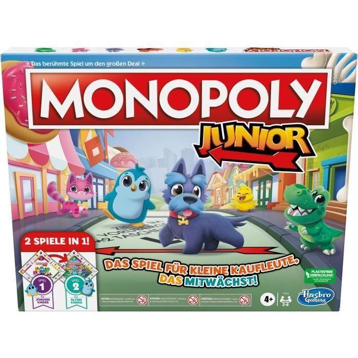 Jeu de société - Hasbro - Monopoly Junior 2 Games in 1 - Mixte - Intérieur - Enfant
