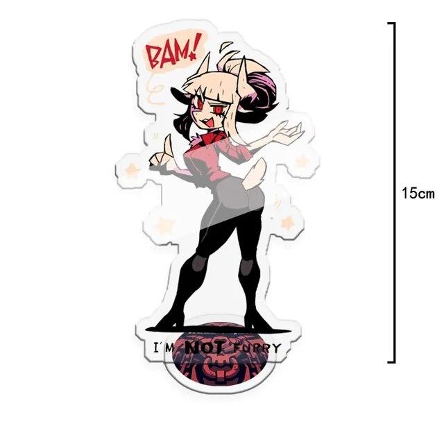 2021 Hot Anime Game Helltaker Standing Card Funny Acrylic Figure Model Desk Decor Stand Sign Fans Collection Prop Halloween Gift
