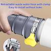 Universal RV Trailer Sewer Hose Kit 3/4/5m Foldable Pipe Adjustable Adapter Clamp for Caravan Motorhome Waste Tank Drain System