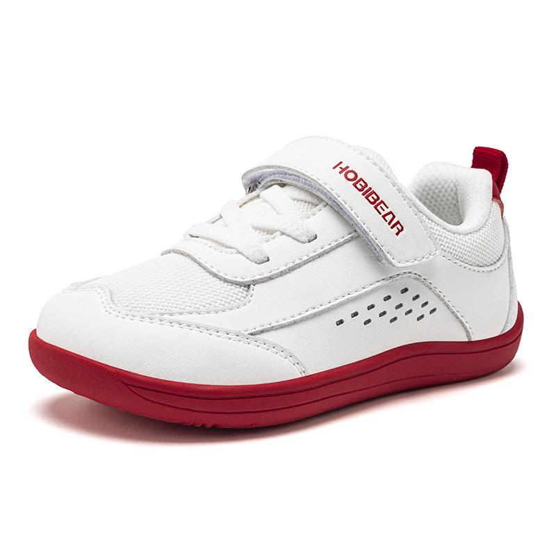 HOBIBEAR Kids Breathable Synthetic Leather Velcro Running Shoes 24