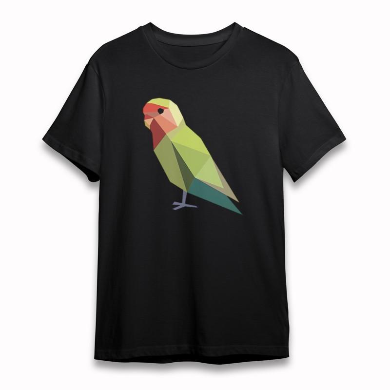 

Women s Plus Size Round Neck Classic T-Shirt Tropical Bird Low Poly Artwork Tee 3XL