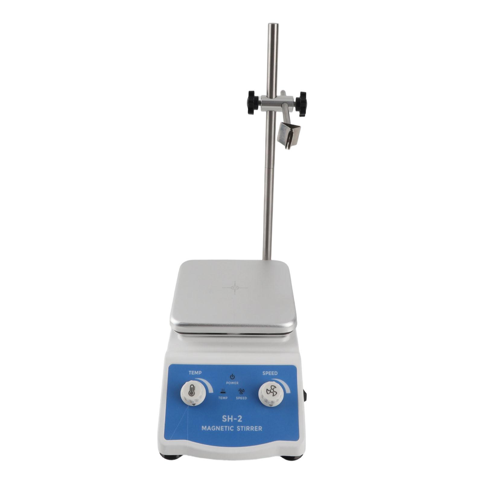 Magnetische Roerder 2000ml 300 tot 2600t/min Constante Temperatuur Magnetische Roerder Verwarmingsplaat met Roerstaaf voor Voedselexperiment Onderzoek