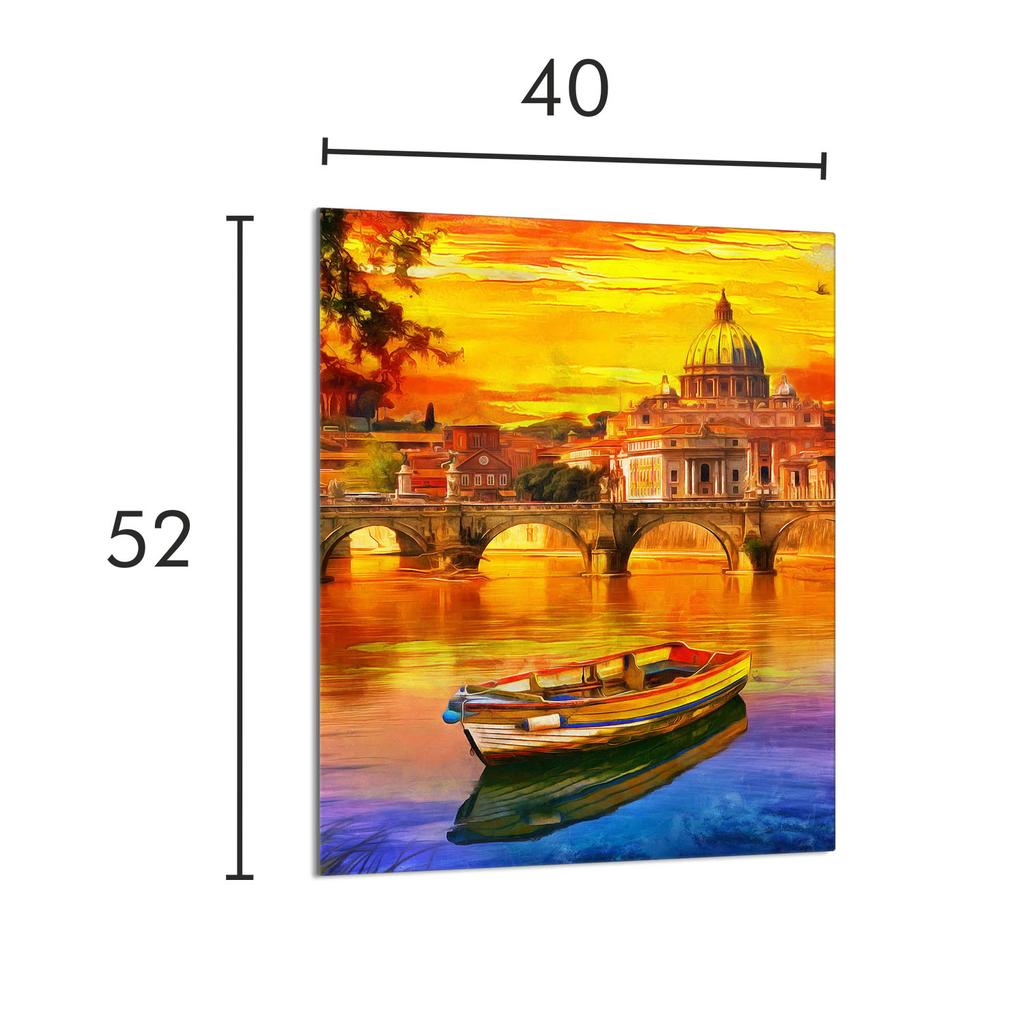 SZKLANA DESKA DO KROJENIA 40x52 Łódka