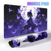 Mouse Pads Extended PC Purple Flower D-demon Slayer Desk Mat New Kochou Shinobu Table Mat Laptop Anime Girl Gamer Rubber Carpets