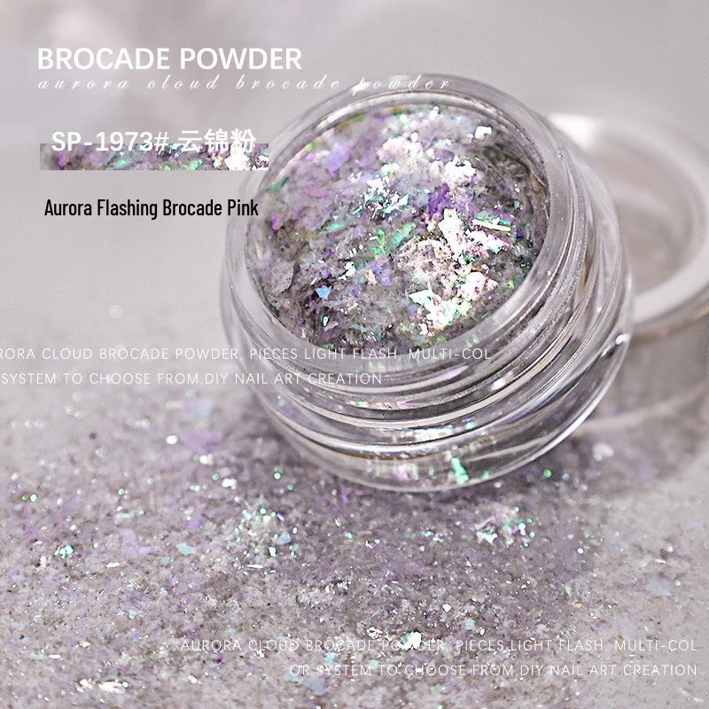 

Yunjin Iridescent Nail Art Glitter Mix: Lightweight Opal Sequins in Coarse and Fine Textures for Unique Decorations