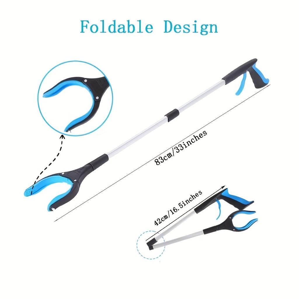 Foldable Gripper Extender Hand Tools Litter Reachers Pickers Collapsible Garbage Reacher Grabber Pick Up Tools Foldable Gripper