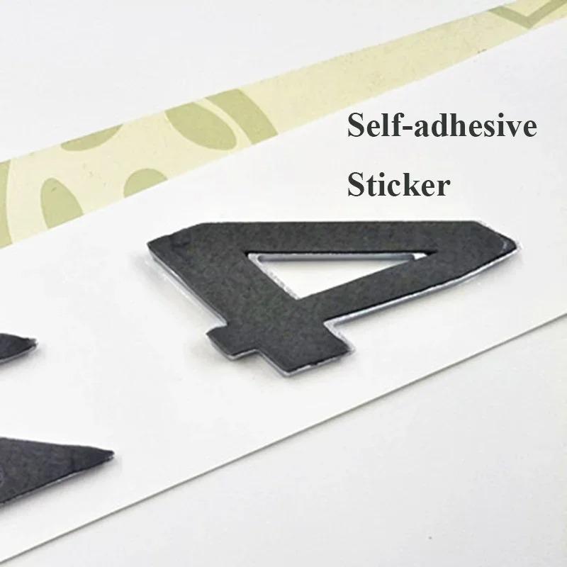 3D ABS Adhesive Chrome Black Car Rear Trunk Badge Decal For Z4 E85 E89 G29 Z4 Logo Emblem Letters Sticker Auto Accessories