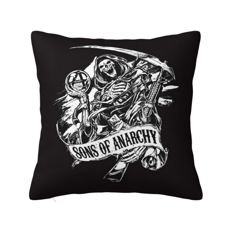 Individuelle Disney Sons Of Anarchy Kissenbezüge Die TV-Serie Samt Niedliche Zierkissenhülle für Auto Sofa