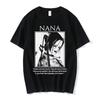 Japanese New Fashion Harajuku Street  Anime Nana Osaki Print T-shirts Men's Women's Short Sleeve Cotton Casual Oversize T Shirt