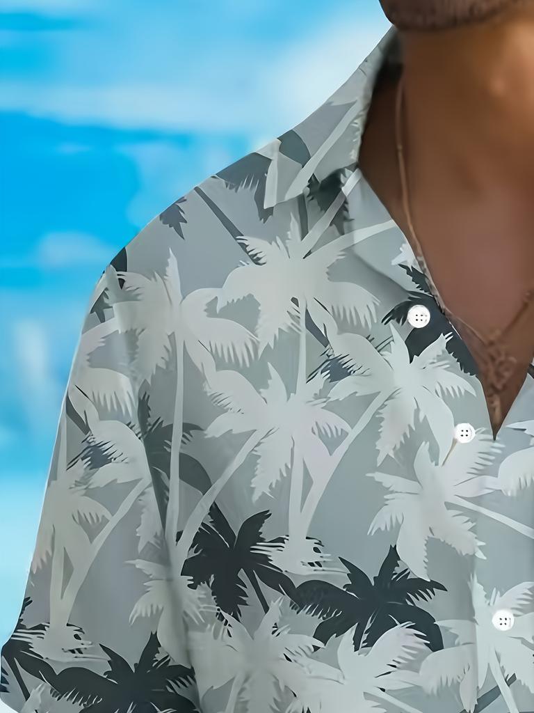 Men'S Casual Short-Sleeve Shirt with Print