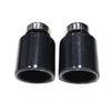 BMW Universal Gloss Black 304 Stainless Steel Carbon Fiber Muffler Tailpipe - Tailpipe Modification