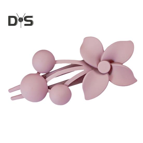 Frosted Texture Hair Claw Flower Decor Thick Thin Hair Clip Non-slip Matte Finish Large Back Head Hair Claw Hair Accessories