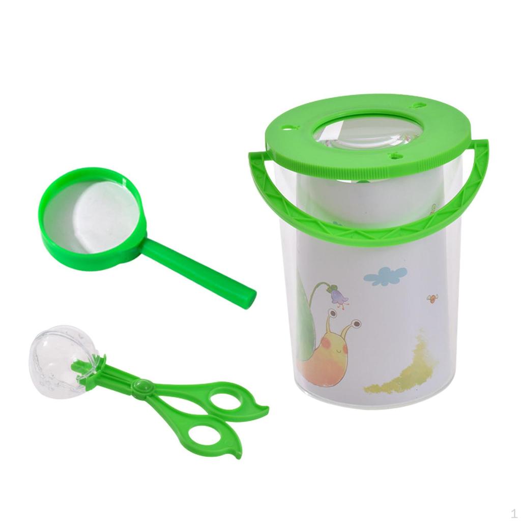 Insect Magnifier Container Critter Cage Bug Jar for Outdoor Camping