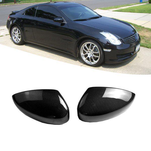 Carbon Fiber Rear Mirror Covers for 03-07 Infiniti G35 Coupe