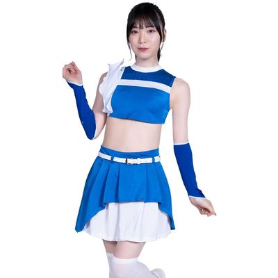 [Be With] F Blue Dance Cheerleader X Cheerleader Uniform M Size Cosplay Costume for Women