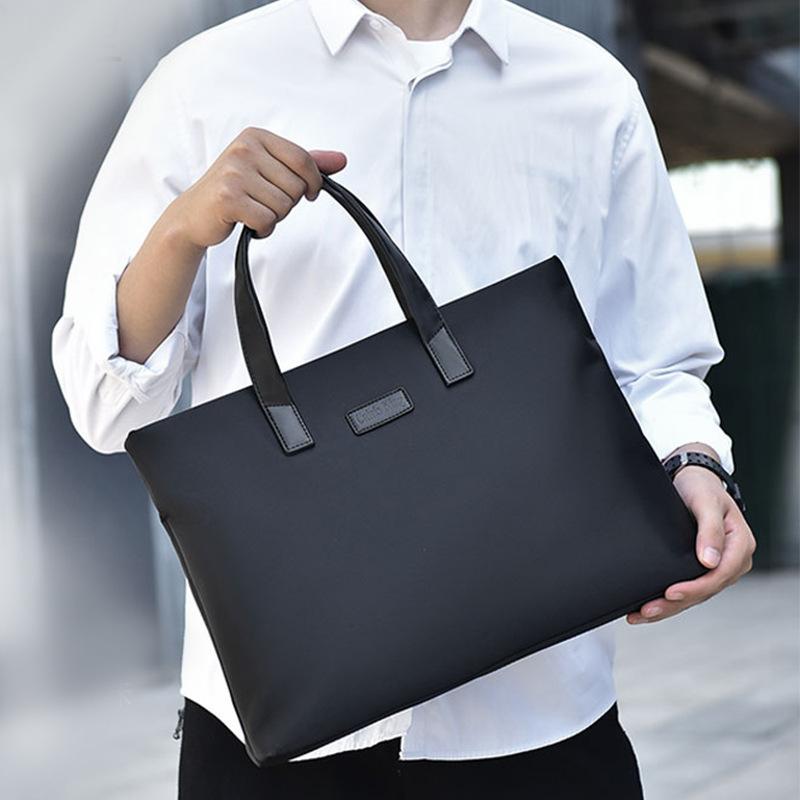 Briefcase, Men's Single-shoulder Crossbody Bag, Handbag, Conference Bag, Lawyer's Business Office Computer Bag, Document Bag