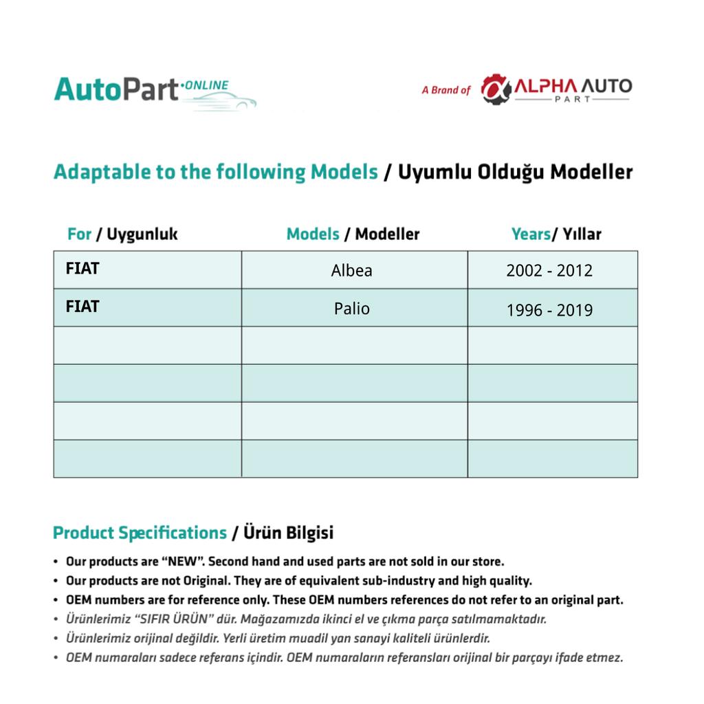 Front Right Door Inside Opening Wire for Fiat Albea Palio