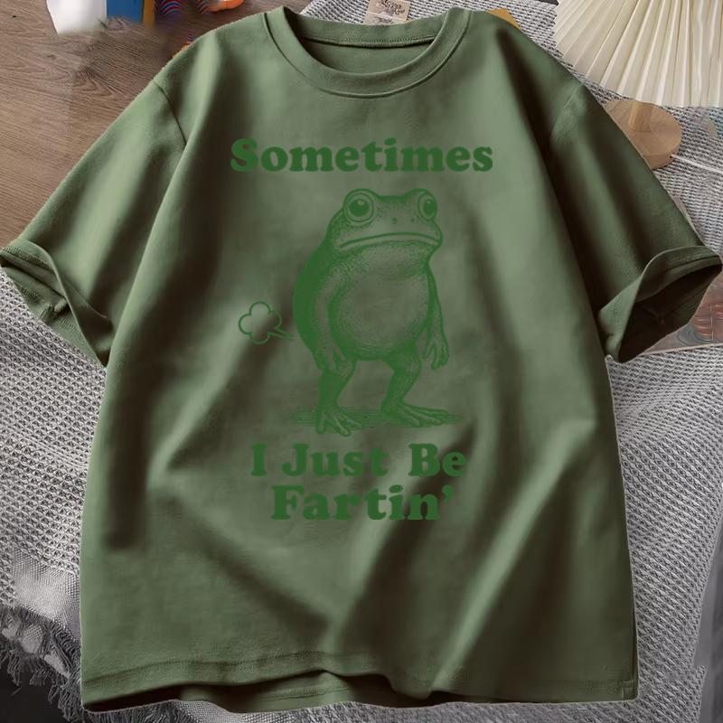 Mens Womens Round Neck T Shirts Autism Frog Meme Short Sleeve Tee Shirt Clothing Funny Frog Vintage Retro Tshirts S
