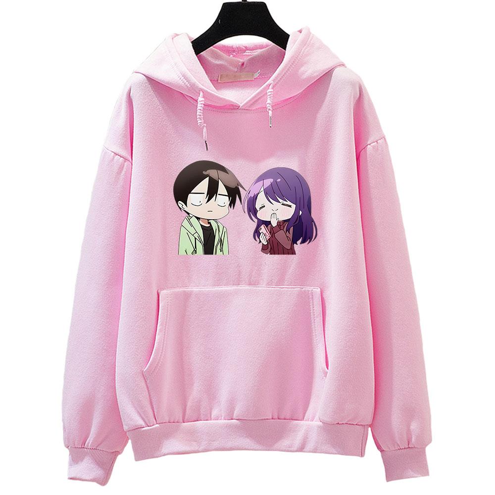 Kubo Won't Let Me Be Invisible Kubo Nagisa Cartoon Hoodie WOMEN Korean Style Manga/Comic Long Sleeve Clothing Aesthetic Harajuku