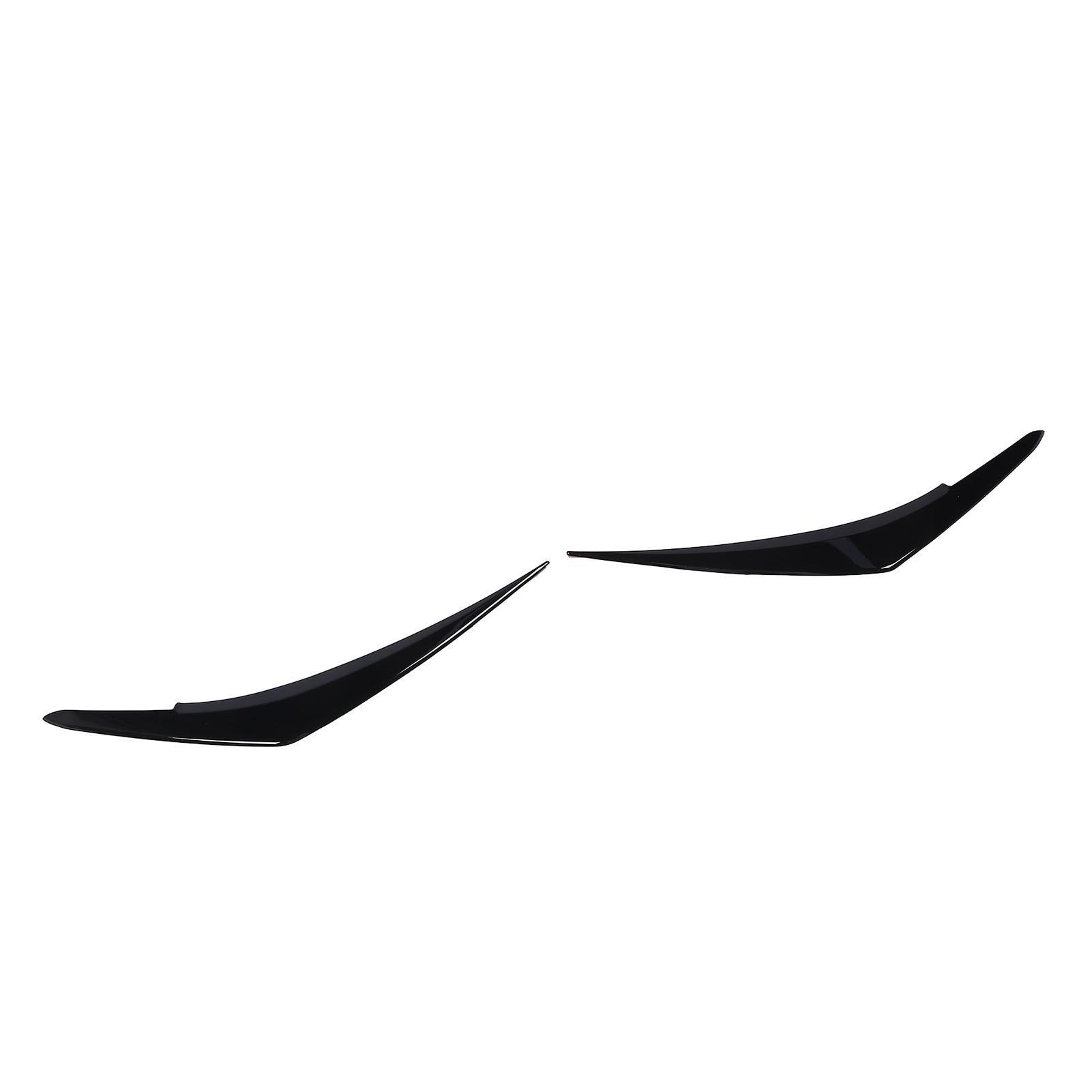 

2шт фара бровь левая правая черная передняя фара веко отделка крышка декоративная пластиковая фара