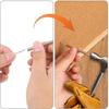 100Pcs with Sleeve Tools Seamless Nails Zinc Plated Corrosion Resistant Skirting Nails Double Head Thread Nails Woodworking