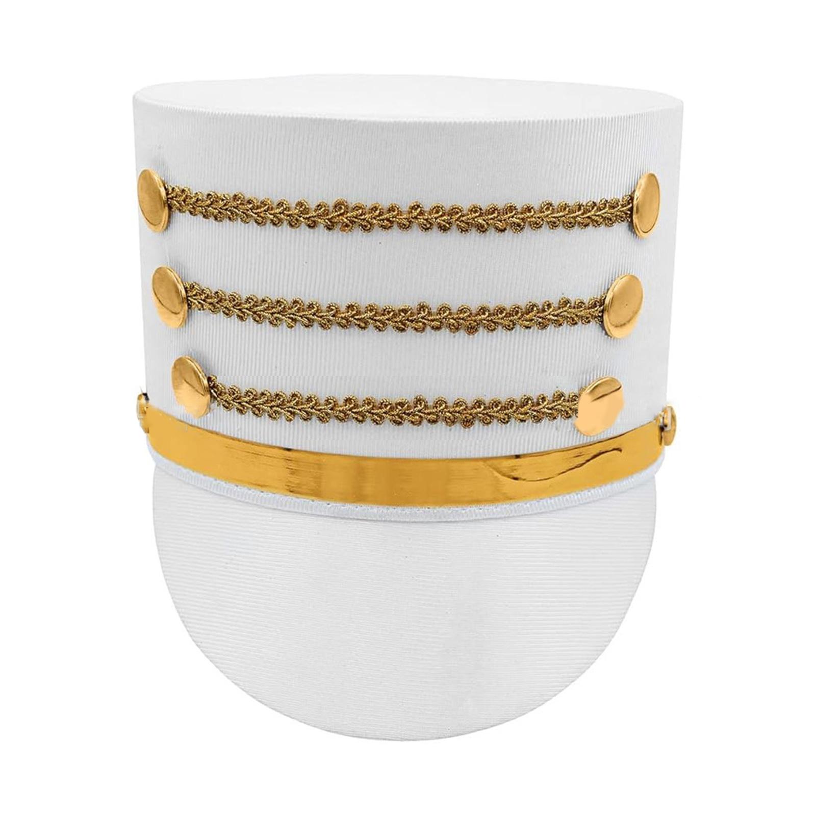 

Вінтажний стиль Лускунчик Високий капелюх Унісекс Костюмний капелюх Капелюх для різдвяної вечірки для різдвяних вечірок білий