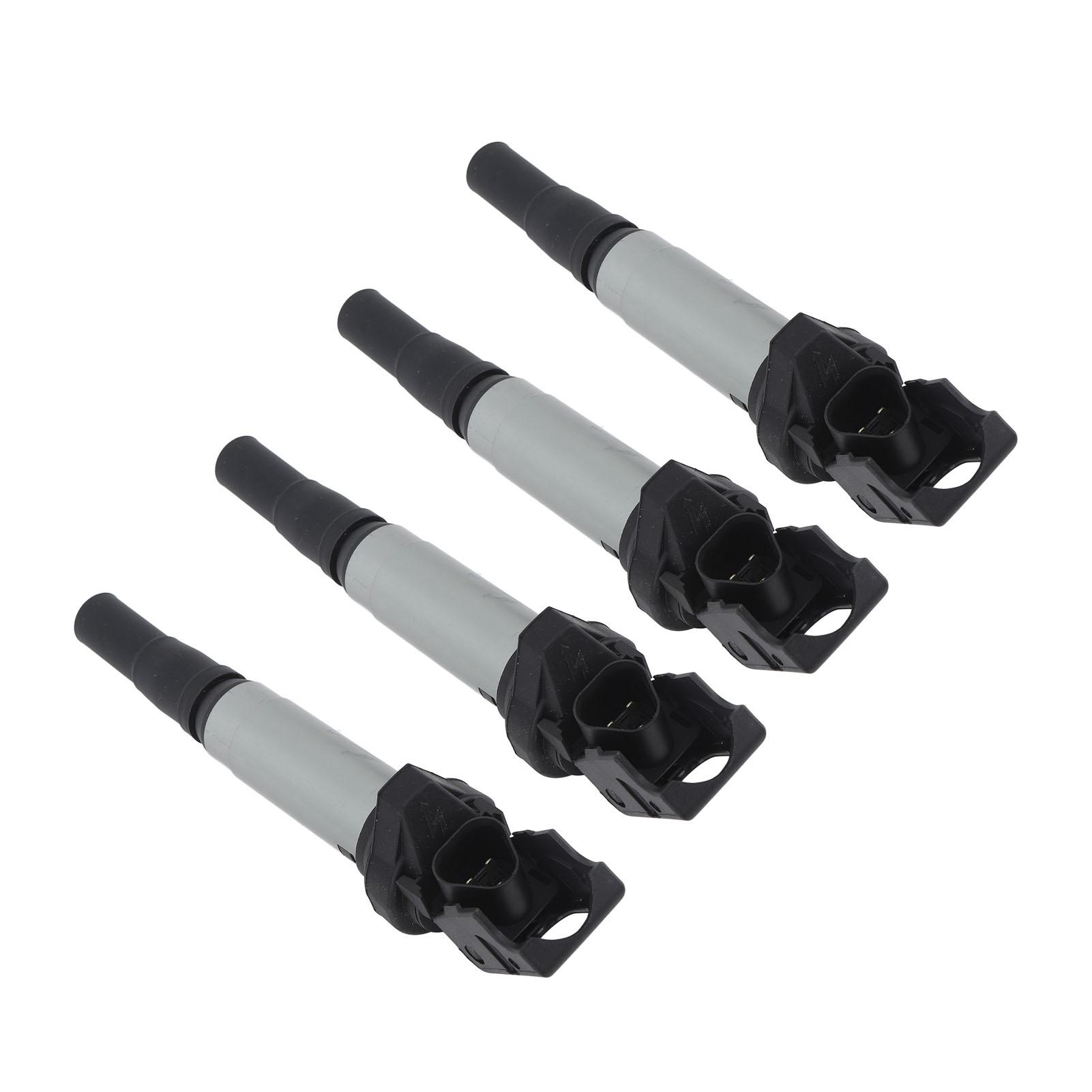 

4Pcs Ignition Coil 12137575010 Higher Fuel Economy Stable Durable Engines Ignition Coil Replacement for 116i E81 E87