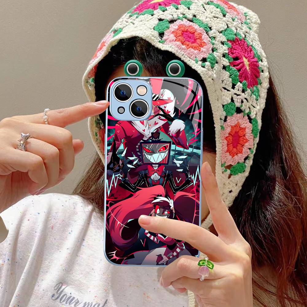 H-Helluva Boss Anime For IPhone 14 13 12 Mini 11 Pro XS Max X XR 14 Plus Tempered Glass Cover