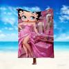 1pc Comfortable Home Print Throw Blanket, Betty Boop Blanket For Bed and Sofa Use, Special Present For Family