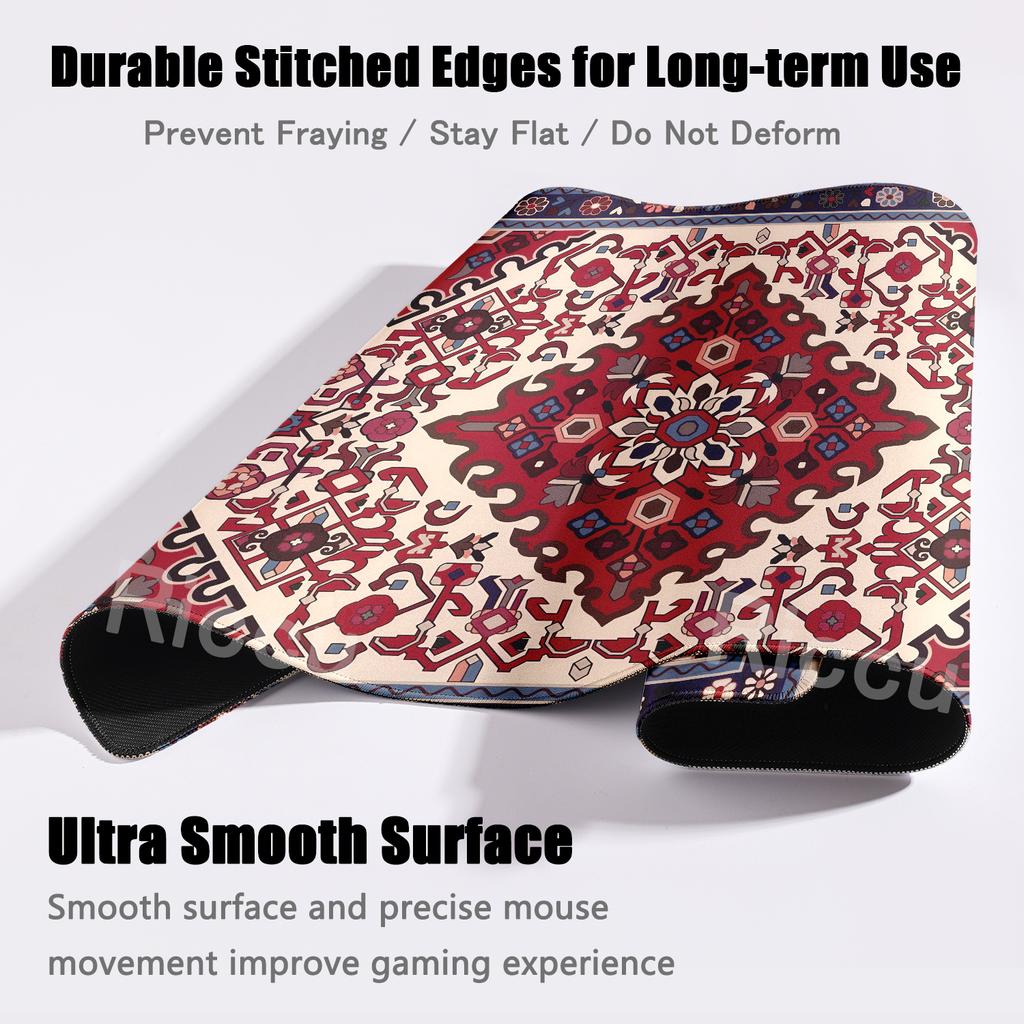 Retro Persian Carpet Pattern Mousepad Computer Gamer Rubber Keyboard Gaming Speed Mousemat Office Desk Accessries Free Shipping
