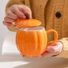 320ml Coffee Cup Orange Ceramic Tea Cup Breakfast Cup Halloween Pumpkin Mug  Kitchen