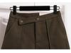 Women's Woolen Bootcut Shorts – Autumn/Winter 2025 Collection, European Style, Wide Leg, Plus Size, Hot Selling