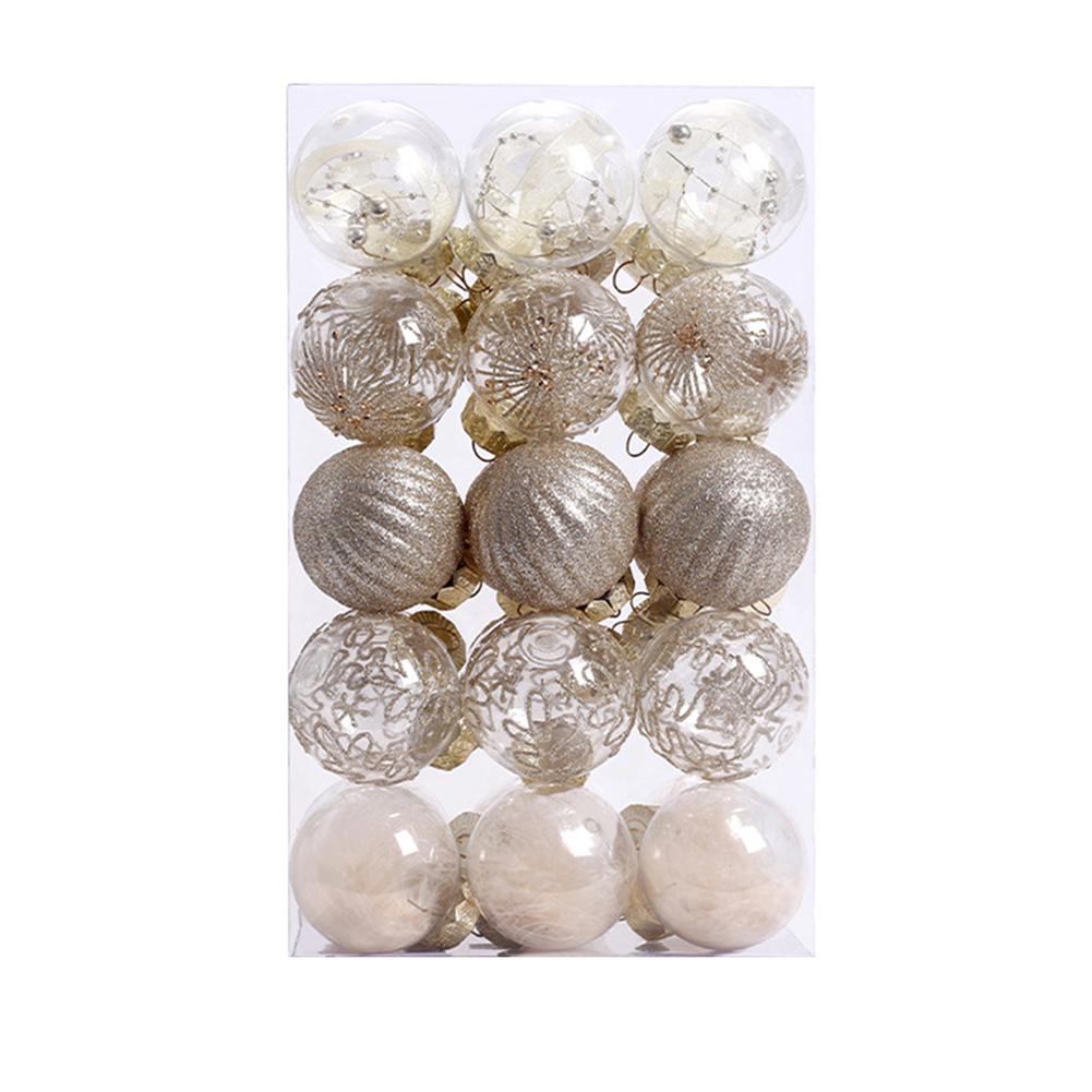 6cm Christmas Baubles Lightweight Design Plastic Material Unique Styles Versatile Applications Festive Events For Christmas Tree