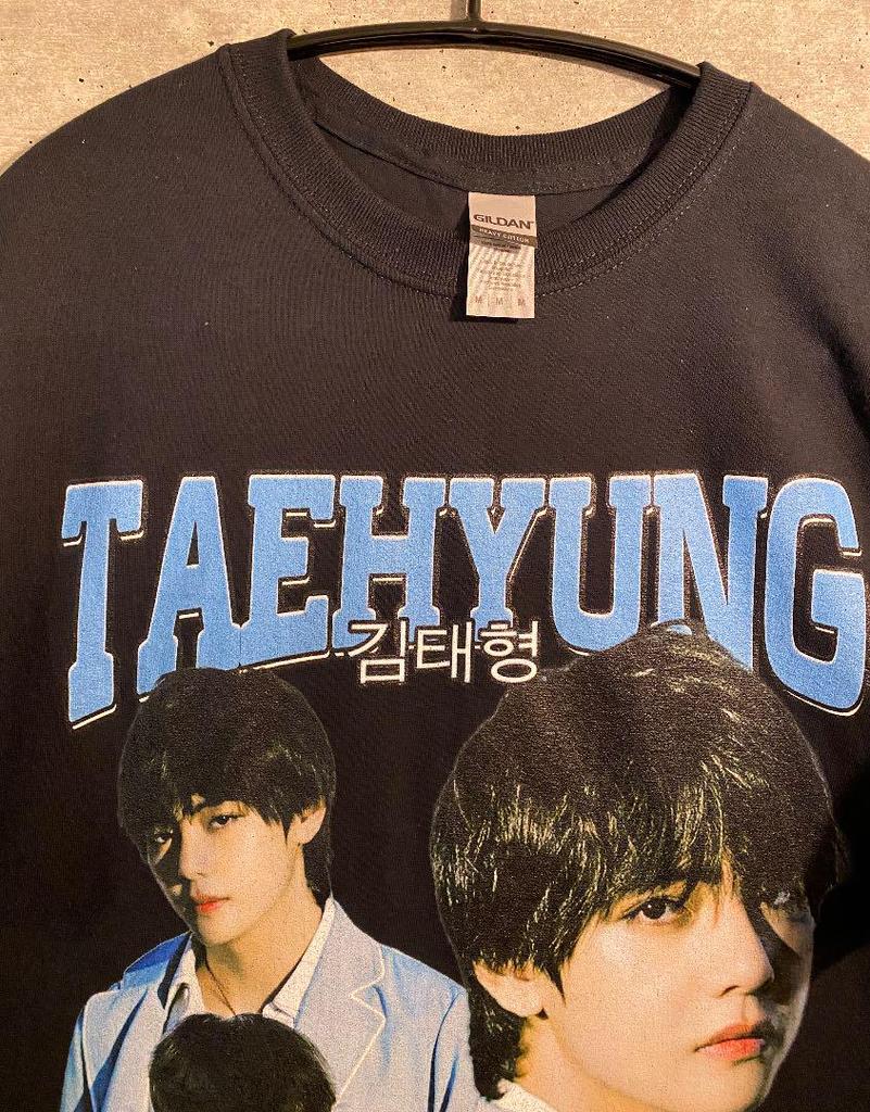 [USED] V Taehyung BTS T-shirt Vintage Layover