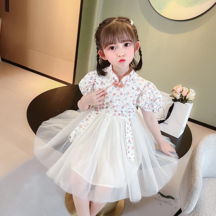Hanfu Girl Chinese Style Cloth Summer Dress Antique Tang Suit Super Fairy Costume Dress Little Girl Mermaid Princess Skirt Undergarment