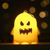 6Pcs Halloween Mini Light-up Ghost Figurine Resin Miniature Table Ghost Lights for Halloween Party Favors Home Garden Decoration