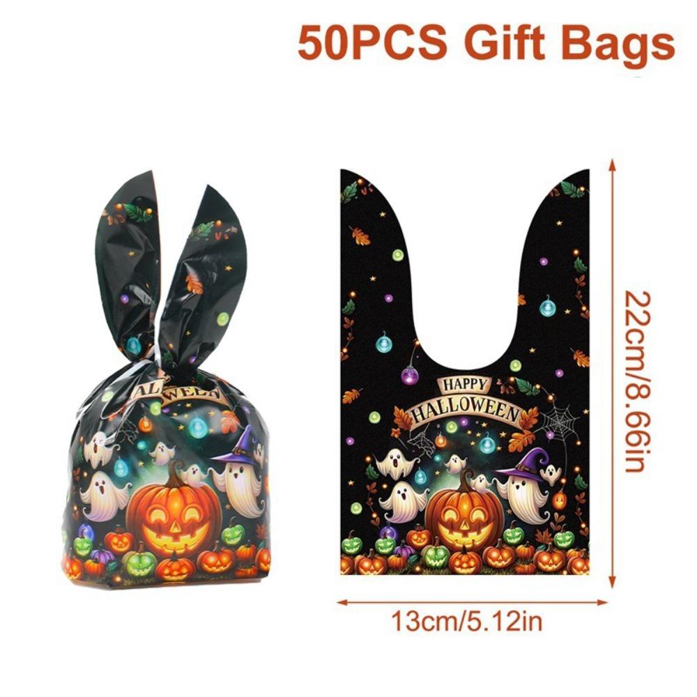 

Подарочные пакеты в виде тыквы, пакеты для печенья и сладостей с тыквенным узором, пакеты для угощений, для Хэллоуин-вечеринки Style 4