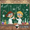 2D Plane 1 Experimental Science-themed Party Banner - Laboratory Background Decoration. Suitable for Parties.